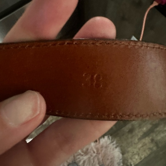 Men’s authentic ostrich belt size 38 - Picture 6 of 6